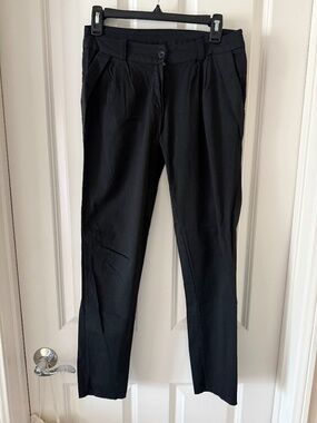 Black Lightweight Cotton Pants